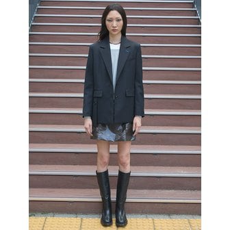 구호 플러스 Signature Semi Overfit Jacket  Black (KE5811M015)