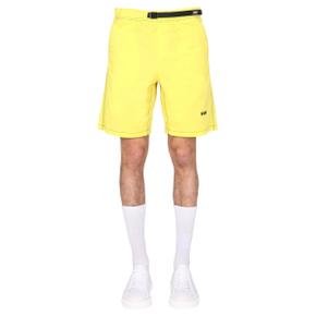 SS22 [엠에스지엠] Shorts LOGO EMBROIDERY BERMUDA YELLOW 3240MB05X_22700406