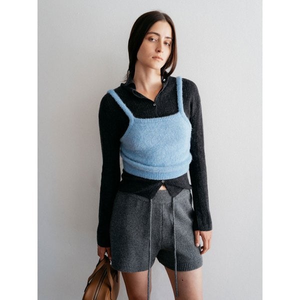 Alpaca Two-way Sleeveles (3Colors)