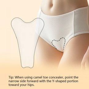 핏하의도드라짐커버 와이골돌출방지 요가복실리콘밀착 운동복레깅스속옷 간편물세탁Y존패드(1p)