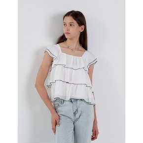 AR_Summer ruffled shirt_WHITE