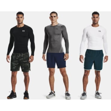 언더아머 [1361524] 남성 UA HeatGear 아머 긴팔 컴프레션 셔츠