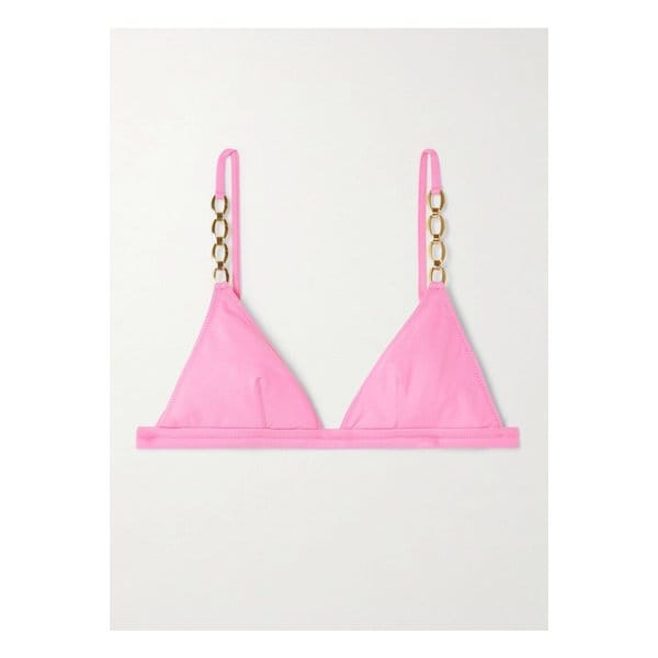 멜리사 오다바시 멕시코 장식 트라이앵글 비키니 탑 핑크 46376663162895137