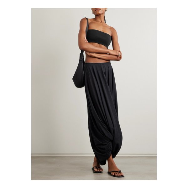 스트레치 니트 방도 탑 블랙 46376663162854840