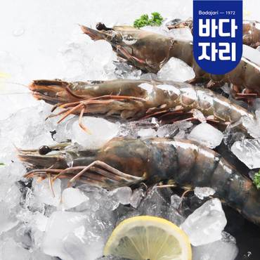 바다자리 자연산 킹 블랙타이거새우 500g (12미)