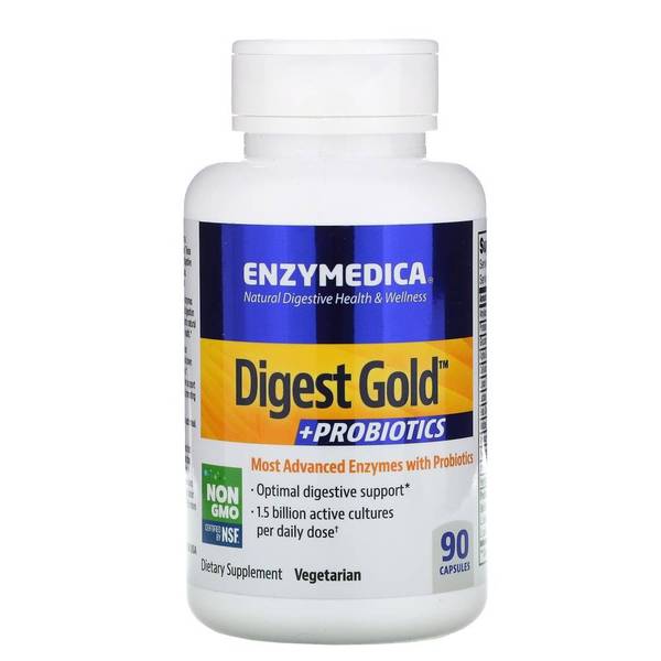 Enzymedica 다이제스트골드 프로바이오틱 유산균 Digest Gold + Probiotics 90 캡슐