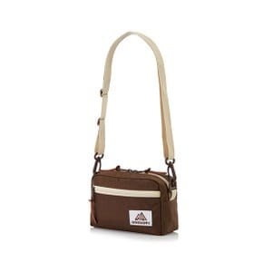 크로스백 패디드 숄더 PAD SHOULDER POUCH S BROWN/LIGHT BEIGE (08JR0122)