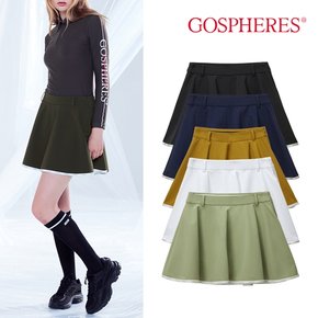 고스피어 GOSPHERES WOMAN LOGO LINE FLARE SKIRT_PW2FMS36