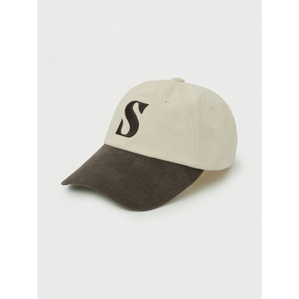 [라이즈PICK]빈티지 믹스 캐쥬얼 볼캡_크림 브라운