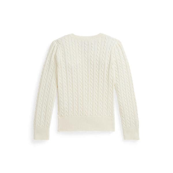 폴로 키즈 여아 2-6세 폴로 베어 미니 케이블 코튼 카디건(CWPOSWER6820549100)