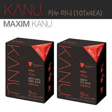 맥심 카누 미니 마일드/다크 40T(10T x 4EA)