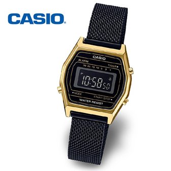 카시오 [정품] CASIO 카시오 LA690WEMB-1B 여성 메쉬 메탈 전자시계