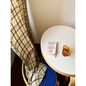 올어바웃 방한 암막 기모 체크커튼 6COLOR