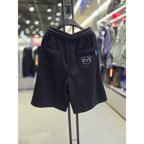 [시흥점] 워싱라인 베어포인트 버뮤다핏 스트링반바지블랙/JHZZ81413BK