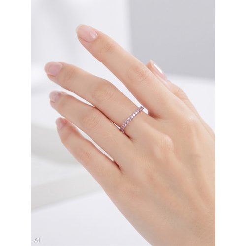 주문후제작/9 23호 슬림 가드링 실버925 지르코니아 큐빅 반지 11color