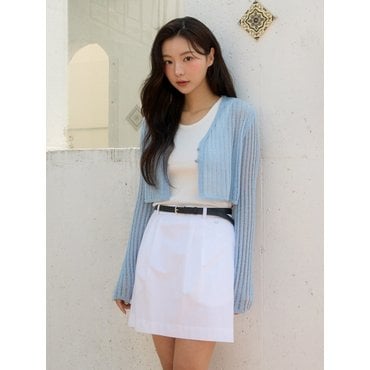 올리브데올리브 턱장식 A라인 미니스커트 OW5MS448