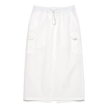 LEE 우먼 카고 미디 스커트 아이보리 LE2501SR03IV