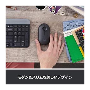 Logitech Pebble M350GR 무선 마우스 박형 Bluetooth 사일