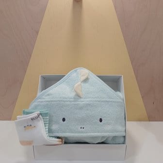 블루독베이비 MN)디노뱀부목욕타올,양말 선물세트(45970-AHA-01+45170-011-07)