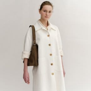 SS24 Haumea Linen Coat Off-White