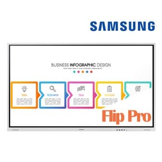 삼성 전자 전자칠판 Flip pro 75인치 LH75WMBWLGCXKR 플립프로 학교 학원 회의실 스마트 터치보드