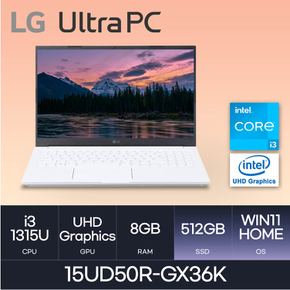 LG전자 2023 울트라PC 15UD50R-GX36K (WIN11HOME/SSD512GB/RAM8GB)