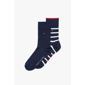 26년 S/S    T42G0ACK050BT1     키즈 브레튼 스트라이프 삭스 2P