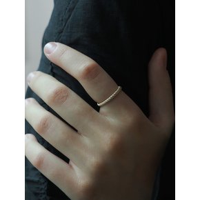 14K gold glitter ring