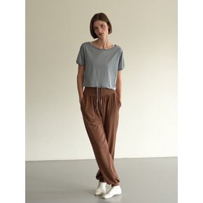 Soft Modal Jogger Pants - Brown