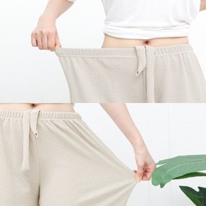 제이지컴퍼니 여성 편안한 밴딩 와이드 크롭 팬츠 빅사이즈까지