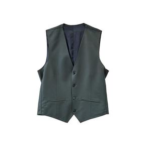 26SS 칼라거펠트 니트 베스트 355010 554035 V10 590 VERDE SCURO