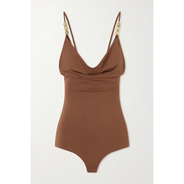 마그다부트림 비즈 장식 카울넥 스윔수트 46376663162976258