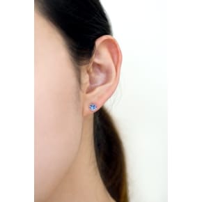 14K 블루CZ 귀걸이(ST23557E)