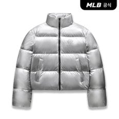 [엠엘비코리아공식] [MLB] 여성 크롭 메탈 유광 커브 패딩 (3 COLOR)