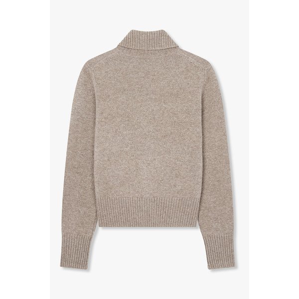 [리오더] 하이넥 울 니트 집업 가디건 IA15446920208