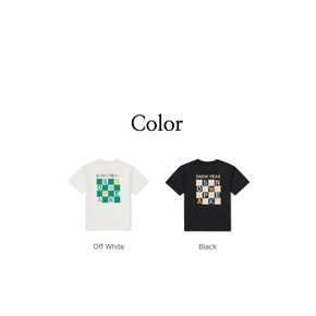 [24/SS]키즈 체크 그래픽 반팔 티셔츠 S24MKFTS92