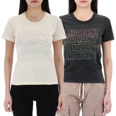 국내배송 24SS 이자벨마랑 에뚜왈 ZILIANI 여성 반팔 티셔츠 2종 TS0148FA