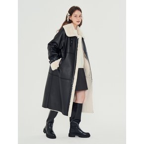 MET eco-fur shearling mustang coat