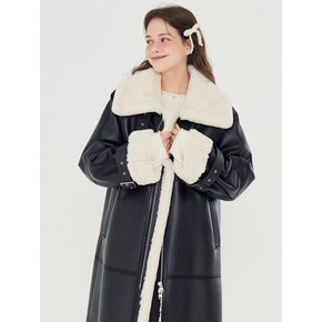 MET eco-fur shearling mustang coat