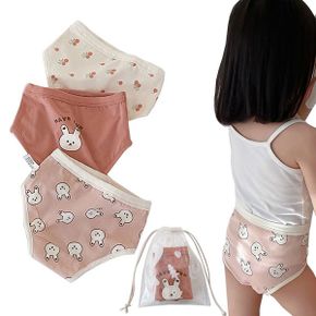 앵두와토끼 여아 삼각팬티 3P+파우치세트_P324389041