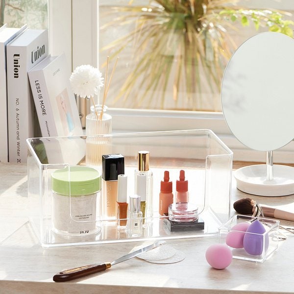 투명 깔끔 아크릴 화장품 수납함 33x16.4x14.5cm J52N903106600
