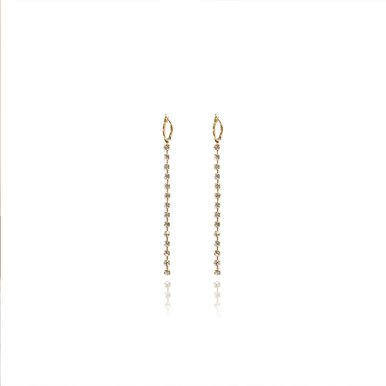 Crystal line drop Earring