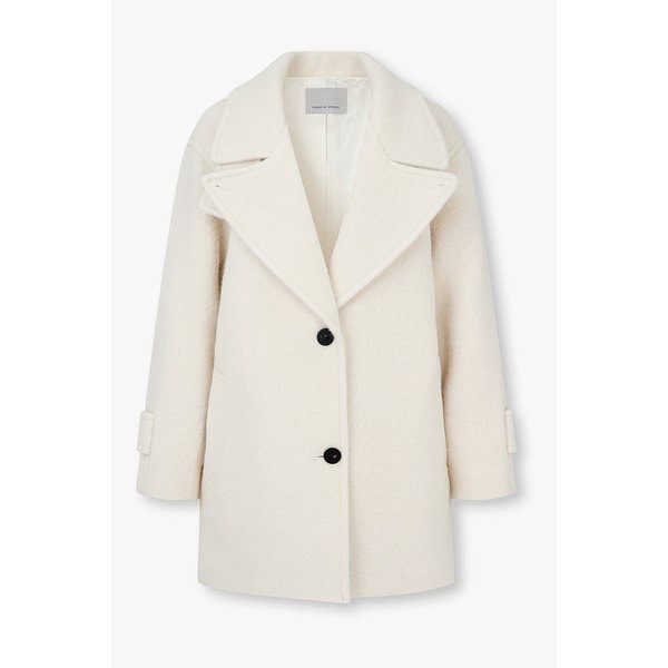 알파카 블렌드 싱글 하프 코트 7125416500104