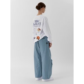 UNISEX 와이드 스트링 팬츠_SKY BLUE