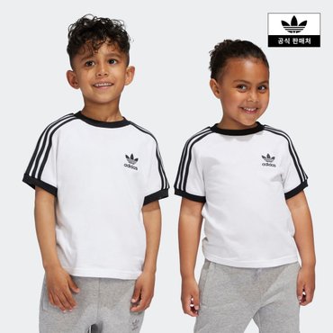 아디다스키즈 (A100-A130)3 STRIPE TEE (JE0517)