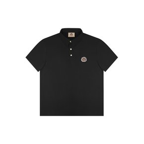 Newborn kitten patch polo shirt Black Unisex