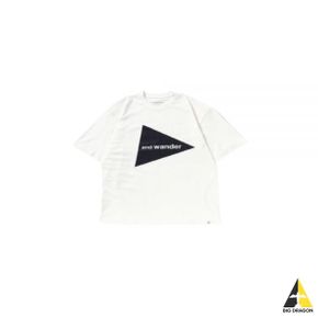 24SS And Wander Big Logo T - White (5744184187-030) (빅 로고 반팔 티셔츠)