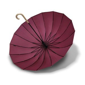  [각인] 우산살 16개의 곡자 파스텔 자동 장우산 mnc