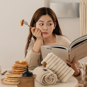 [무케] 디어리얼_밀크티 수건 1P(벌크포장) 첨단향균기능원사 저염색공법