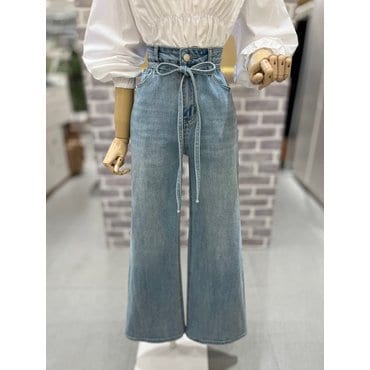 레코브 세미부츠컷 스판 벨트 데님팬츠(LC61E3DP506B)